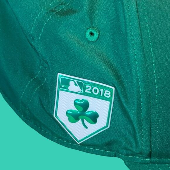 2018 New Era Minnesota Twins Green St Patricks Day Logo Adjustable Baseball Hat - Picture 3 of 12